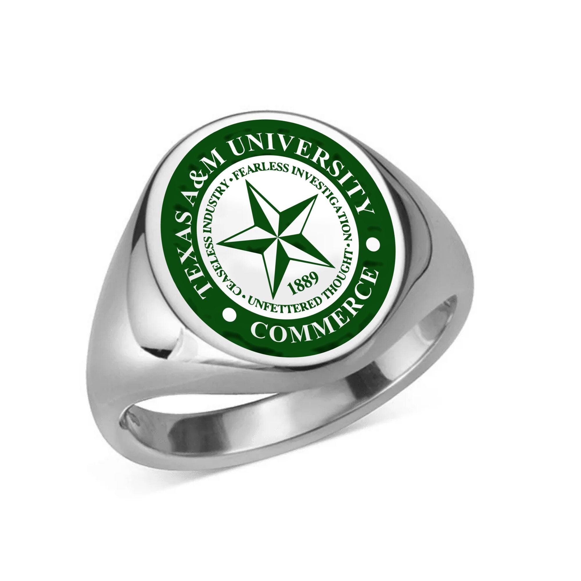 Sterling Silver University Ring, Custom College Class Ring, Graduation Gift